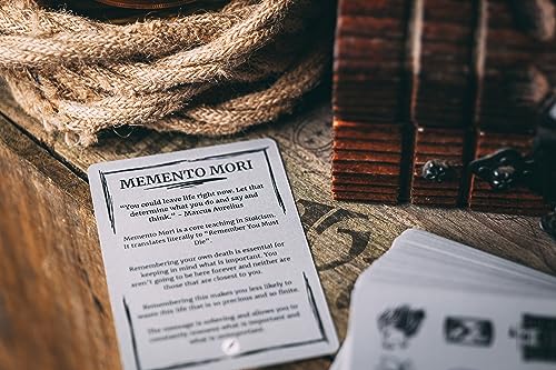 STOIC STORE UK Stoic Cards - Daily Stoic Journal Prompts - Daily Stoicism Reflections - Stoic Philosophers Quotes and Wisdom - Perfect for The Practicing Stoic