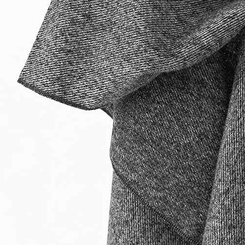 Women's Shawls Wrap Poncho Soft Capes Open Front Cardigan Large Blanket Wraps Shawl Knitted Cloak Cardigan Warm - color: New-lightgrey