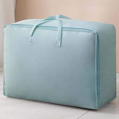 XL Large Capacity Non-Woven Fabric Storage Bag - New Packing Bag for Clothes and Quilts,Light Blue - color: Light Blue