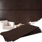 Wood Sound Proof Wall Panels 2' X 4', Wood Acoustic Wall Panels, Sound Absorbing, Noise Cancelling,Easy Install, Set of 2 Brown