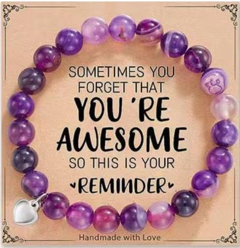Beaded Bracelets, Natural Stone Bead Bracelet - color: LCS Multicolour 21530