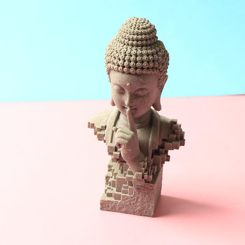 1PC Zen-Inspired Buddha Statue, Modern Silent Design for Home Decor, Yoga Spaces, Meditation Areas & Outdoor Gardens