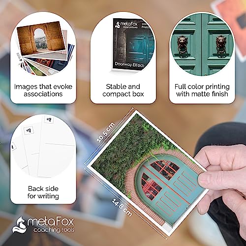 metaFox Coaching Postcards - Doorway Effect - 52 Cards to Spark Meaningful Conversations and Connections in Coaching and Therapy - color: Doorway Effect