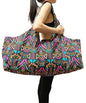 Aozora Yoga Mat Bag Large Yoga Mat Tote Sling Carrier with Pockets Fits Mats with Multi-Functional Storage Pockets Light and Durable - color: Indian