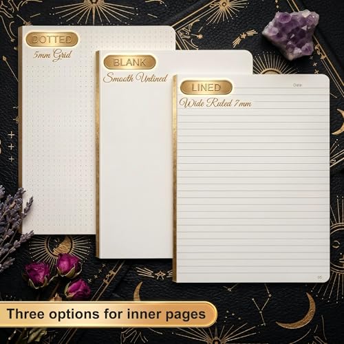 Lined Journal for Women Men, 192 Pages A5 Notebook Journal, Hardcover Notebook with 100Gsm Thick Pages, Leather Note Book for Writing, Travel, Business, Office, Prayer 5.7 x 8.3,Black - color: Black, style: Lined