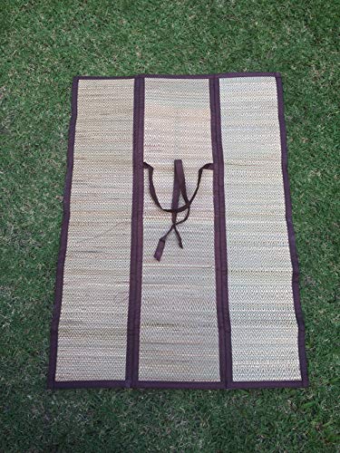 Thai Reed Mat for Meditation,Yoga, Outdoor, Picnic (Size: 24.5" x 34")