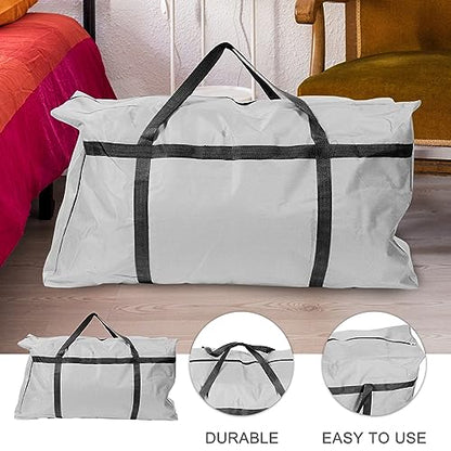 Large Capacity Storage Bag for Moving Oxford Cloth Packing Bag Handles for Quilts and Clothes Organization Extra Large Travel