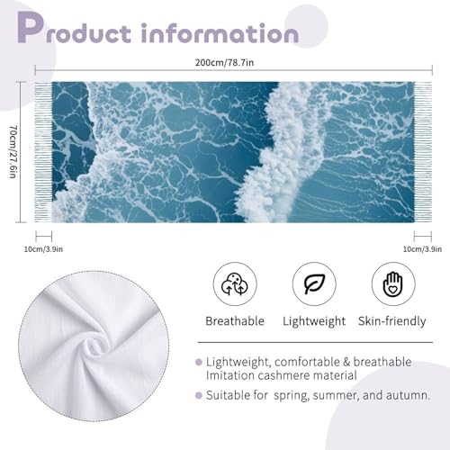 Big Oversized Long Scarves Pashmina Shawl Wrap Women gifts - color: Picture (649)