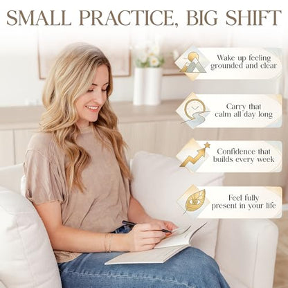 Affirmation Cards for Women with Guided Journal – 52 Positive Affirmations Cards, Wooden Stand & Daily Reflection Workbook, Mindfulness Cards for Desk, Self Care and Motivational Gift Set