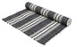 Hand Woven 100% Cotton Yoga Mat- Thick Handloom Made in India- for Gym Floor Exercise - Runner for Bedroom - color: Charcoal
