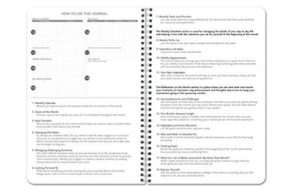 BookFactory Inspiration Journal/Gratitude Journal/Planner/Calendar/Agenda, 120 Pages - 6'' x 9'', Durable Thick Translucent Cover, Wire-O Binding (Made in USA) - size: 6" x 9", style: Inspiration
