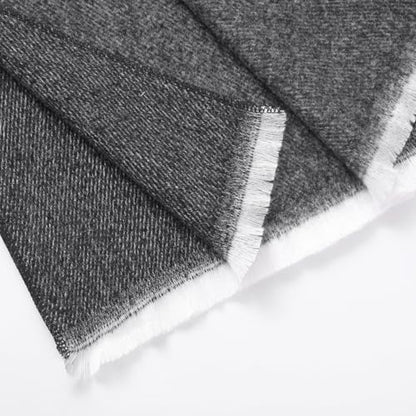 Women's Shawl Wrap Poncho Warm Cape Cardigan Open Front Shawls for Spring Fall Winter Cold Weather Days - color: Black