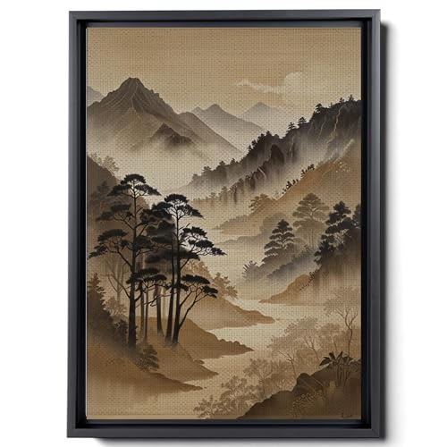 Japanese Wall Art, Minimalist Wall Art, Neutral Abstract Art, Modern Minimalist, Zen Wall Art, Zen Printed Wall Art, Japanese Art Print, Canvas, Wall