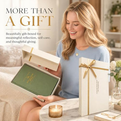 Gratitude Journal 2026 – Undated Daily Gratitude Journal with Upgraded Dynamic Prompts & Gift Box – 5 Minute Reflection, Mindfulness & Happiness Journal for Women & Men - color: Sage Green