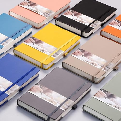 EMSHOI Graph Paper Notebook - 256 Pages A5 Graph Notebook/Journal, Hard Cover, 120gsm Thick Paper, Smooth PU Leather, Inner Pocket, 5.75'' × 8.38''- Olive Green - color: Green, size: A5-Graph