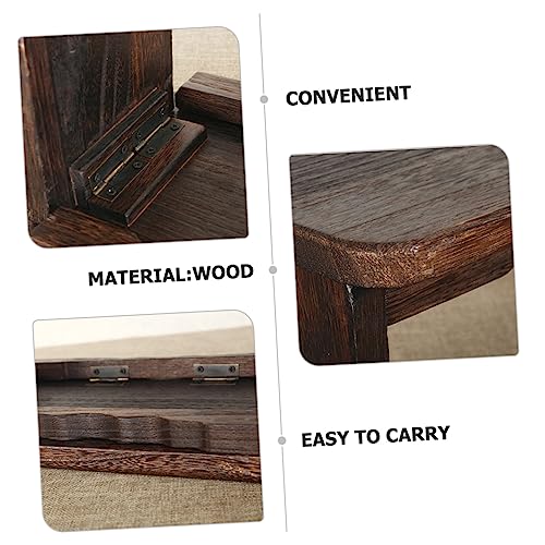 Abaodam Meditation Bench Wooden Stool Non- Portable Folding Zen Stool for Use for Meditation Practices Prayer and Comfortable Seating