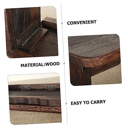 Abaodam Meditation Bench Wooden Stool Non- Portable Folding Zen Stool for Use for Meditation Practices Prayer and Comfortable Seating