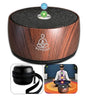 Sound Frequency Machine,Meditation Generator Instrument,Tone Device Tools - Solfeggio Frequencies Bath for Yoga, Mindfulness, Vibration System of Chakra Balancing, 5 Tones, 3 Timers - color: Zen Wood