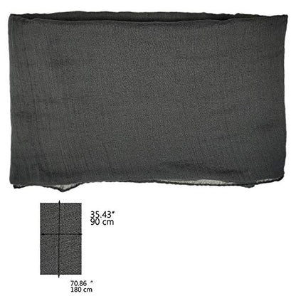 Women's Cotton Scarves Lady Light Soft Fashion Solid Scarf Wrap Shawl - color: Darkgrey