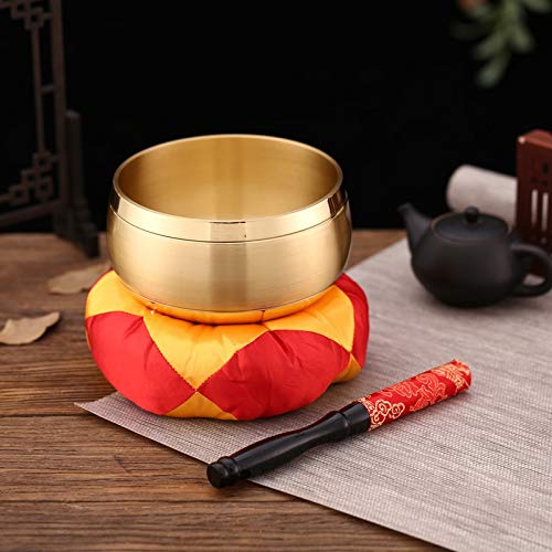 Tibetan Bowl Singing Bowl Decorative-Wall-Dishes Home Decoration Decorative Wall Dishes Tibetan Singing Bowl (Size : 15cm) ()