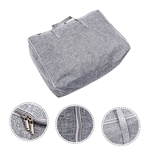 Large Capacity Cotton Linen Storage Bag for Clothing and Quilts Sturdy Travel Organizer for Outdoor Use Versatile Cloth Storage Solution