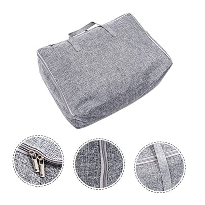 Large Capacity Cotton Linen Storage Bag for Clothing and Quilts Sturdy Travel Organizer for Outdoor Use Versatile Cloth Storage Solution