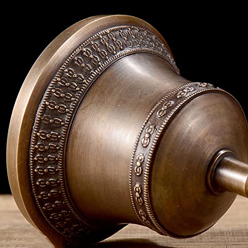 Hand Bell,Buddhist Meditation Bell It Can Be A Bell For Yoga And Meditation, A Hotel Bell, An Office Bell For Home Or Office, A Sound Healing Instrument, A Musical Instrument(18.5cm) - size: 18.5cm
