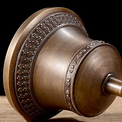 Hand Bell,Buddhist Meditation Bell It Can Be A Bell For Yoga And Meditation, A Hotel Bell, An Office Bell For Home Or Office, A Sound Healing Instrument, A Musical Instrument(16.5cm) - size: 16.5cm