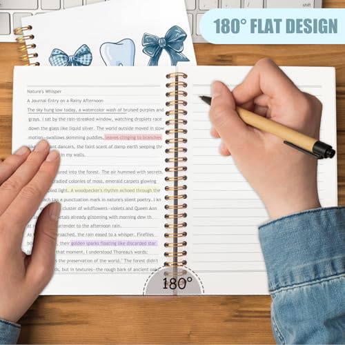 Blue Coquette Bow Dentist Notebook, Dental Gifts for Coworkers Journal, Dental Hygienist Gifts Spiral Notebook Journal for Note Taking, Dentist Office Supplies, 5.5x8.3 Inch - color: It's A Good Dayy To Save Teeth