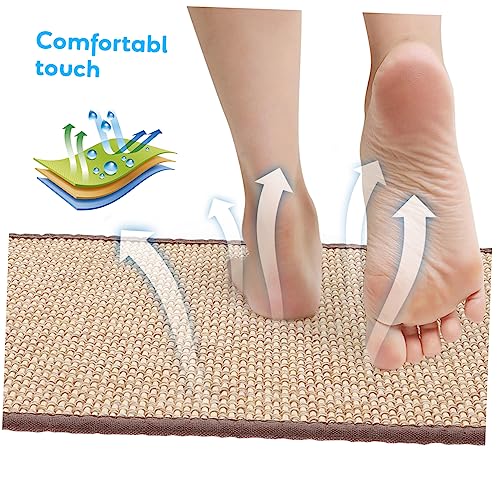 Zerodeko Japanese Zabuton Bamboo Woven Floor Cushion Meditation Pad 30x40cm Home Decorative Seating Mat