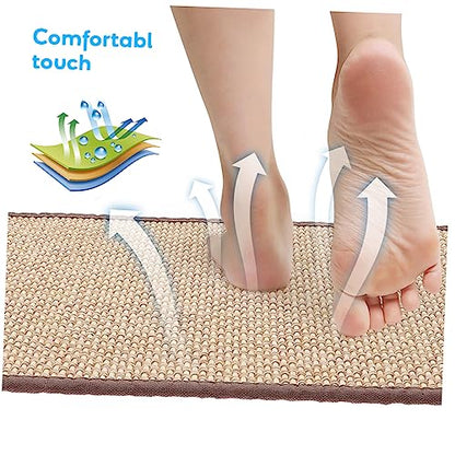 Zerodeko Japanese Zabuton Bamboo Woven Floor Cushion Meditation Pad 30x40cm Home Decorative Seating Mat