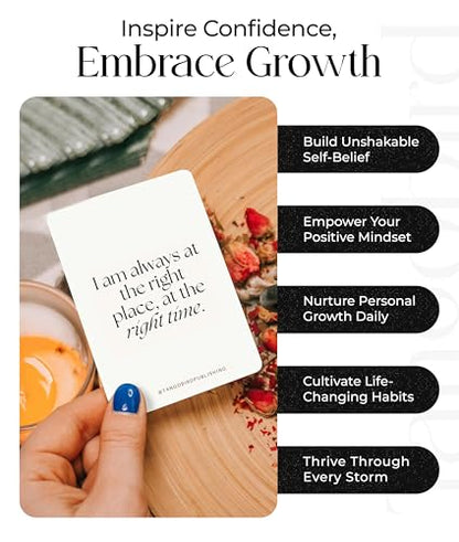Tangobird Affirmation Cards For Women Miracle Mantras Positive Affirmartions cards 60 Daily affirmations for women for Self-Care, Love and Wealth -Gifts for women.