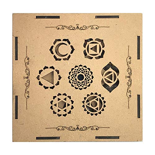 Crystal Quartz Chakra Healing Crystals Set – Tachyon Energy Stones for Meditation, Energy Alignment, Balancing Chakras – Root to Crown Chakra Kit – Spiritual Wellness & Reiki Tools
