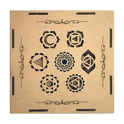 Crystal Quartz Chakra Healing Crystals Set – Tachyon Energy Stones for Meditation, Energy Alignment, Balancing Chakras – Root to Crown Chakra Kit – Spiritual Wellness & Reiki Tools