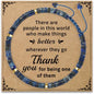 Thank You Gifts for Women: Teacher Appreciation Office Gifts for Coworkers Employee Boss Lady Manager Colleague Natural Stone Bracelet - color: Blue-Better