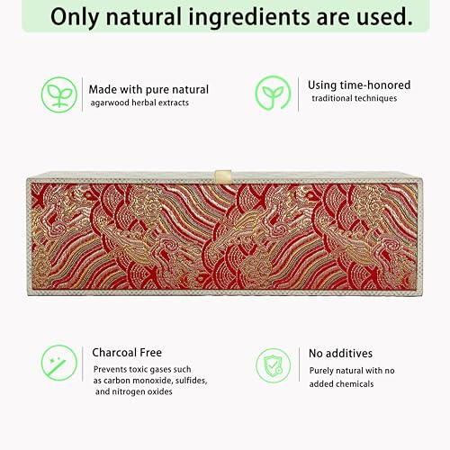 Chinese Natural Kynam Agarwood - Boasts a Distinctly Unique Aroma,ldeal for Home Incense, Meditation & More|Sustainable Harvesting Premium Incense Sticks, Meditation Gifts – Spiritual Cleansing