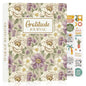 Lanpn Daily Gratitude Journal for Woman Men, 4 Month Affirmation & Mindfulness Planner, 7.8"x9.2" The 5 Minute Grateful Diary, Guided Reflection with Positivity Prompts & Quotes Undated Notebook - color: Purple Flower