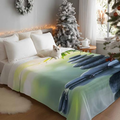 Zen Meditation Stone Lake Flannel Fleece Throw Blanket, Nature Landscape Still Life Blanket Lightweight Soft Warm Blankets for Couch Bed Sofa Living Room All Season Use, 30x40in - size: 30x40in