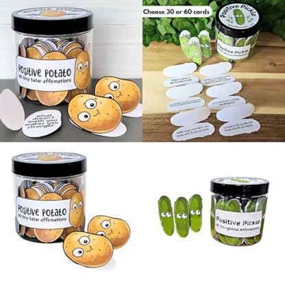 60Sheets Positive Affirmation Cards Mindful CardsSelf Care Inspirational Card for Emotion and Reducing Stress Motivational Message Cards - color: Potato