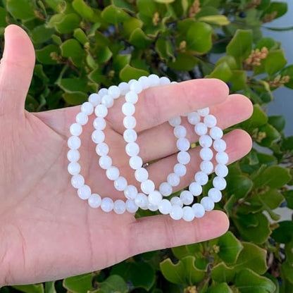Adabele 1pc Natural Stretch Gemstone Bracelet 6mm (0.24 Inch) Bead 7" 7.5" 8 inch Healing Crystal Quartz Energy Chakra Jewelry Women Birthday Gift - color: Blue Flash Moonstone, size: 7.5 inch