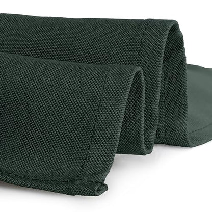 Gee Di Moda Square Tablecloth - 52 x 52 Inch Hunter Green Table Cloth for Small Square or Round Tables - Heavy Duty Washable Fabric - for Buffet Table, Holiday Party, Dinner, Wedding & Baby Shower