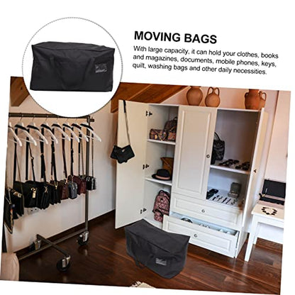 Luxshiny Large Waterproof Storage Bag for Moving and Organizing Clothes Bedding and Quilts Heavy Duty Oxford Fabric with Handles for Travel and Home Use