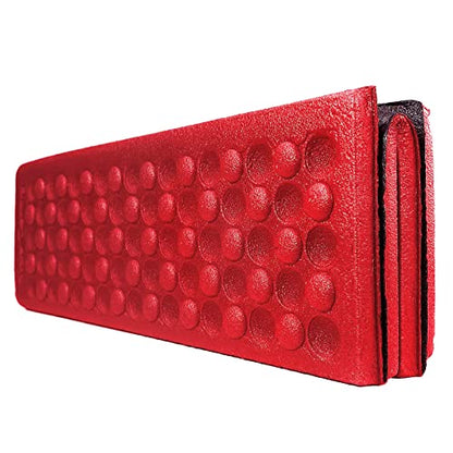 AceCamp 3940 Portable Lightweight Mini Waterproof Folding Mat, Foam Sitting Pad for Outdoor Activities, Foldable Kneeling and Seat Cushion for Comfort, Red - style: 2-pack