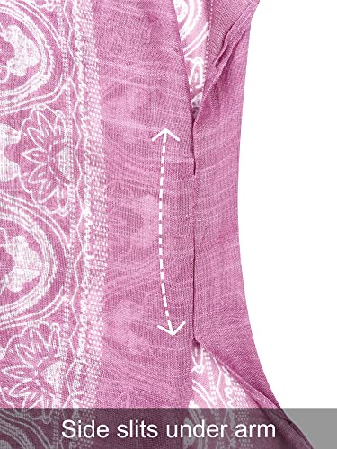 Kimonos for Women Swimsuit Coverups Beach Cover Up Swimwear Cardigan Summer - color: B Rose