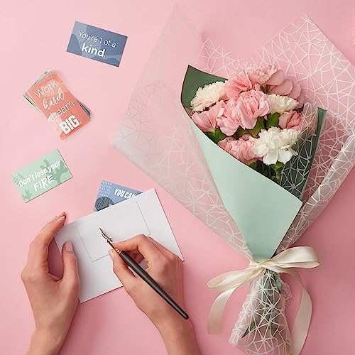 Jinei 300 Inspirational Affirmation Cards Bulk Daily Positive Motivational Gifts Cards Small Mini Encouragement Quotes for Women Coworker Team(Bohemian) - style: Bohemian