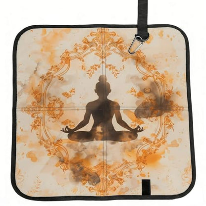 Yoga Meditation (2) Print Folding Seat Pad, Portable Camping Seat Cushion for Outdoor