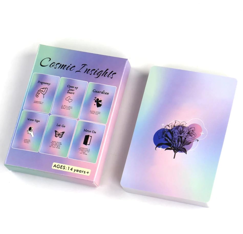 41 Insight Message Cards Deck – Daily Clarity & Reflection Cards, Compact 10.4 × 7.3 cm, English Version