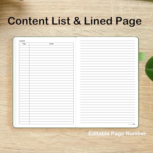 Lined Journal Notebook Linen Hardcover Ruled College Ruled Journals for Writing Note for Women Men Office School - color: Beige
