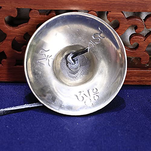 Tibetan Tingsha Bell Set - Tibetan Cymbals - for Sound Healing, Yoga, Meditation, and Mindfulness,Handmade in Nepal,Made of Bronze,Plain Pattern,6.5cm/2.6 inch - color: 10-Bronze-Plain-6.5cm