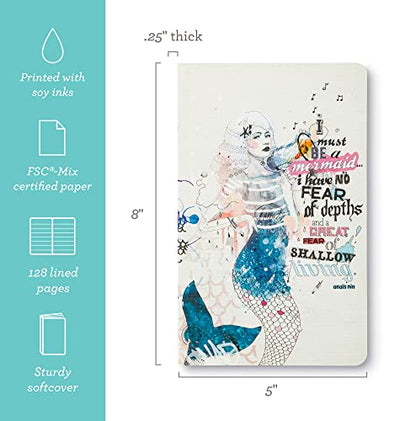 Compendium, Notebook Write Now I Must Be A Mermaid - color: Mermaid Multicolor
